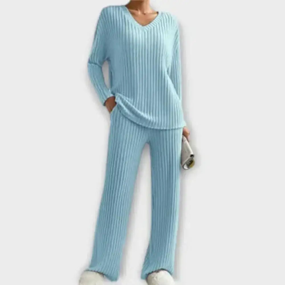 Sofía – Conjunto Estilo Moderno y Confortable - Azul / XS - CONJUNTOS