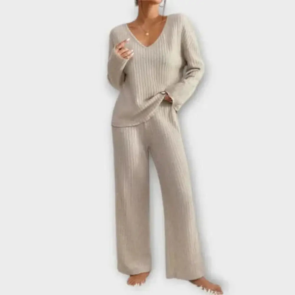 Sofía – Conjunto Estilo Moderno y Confortable - Beige / XS - CONJUNTOS