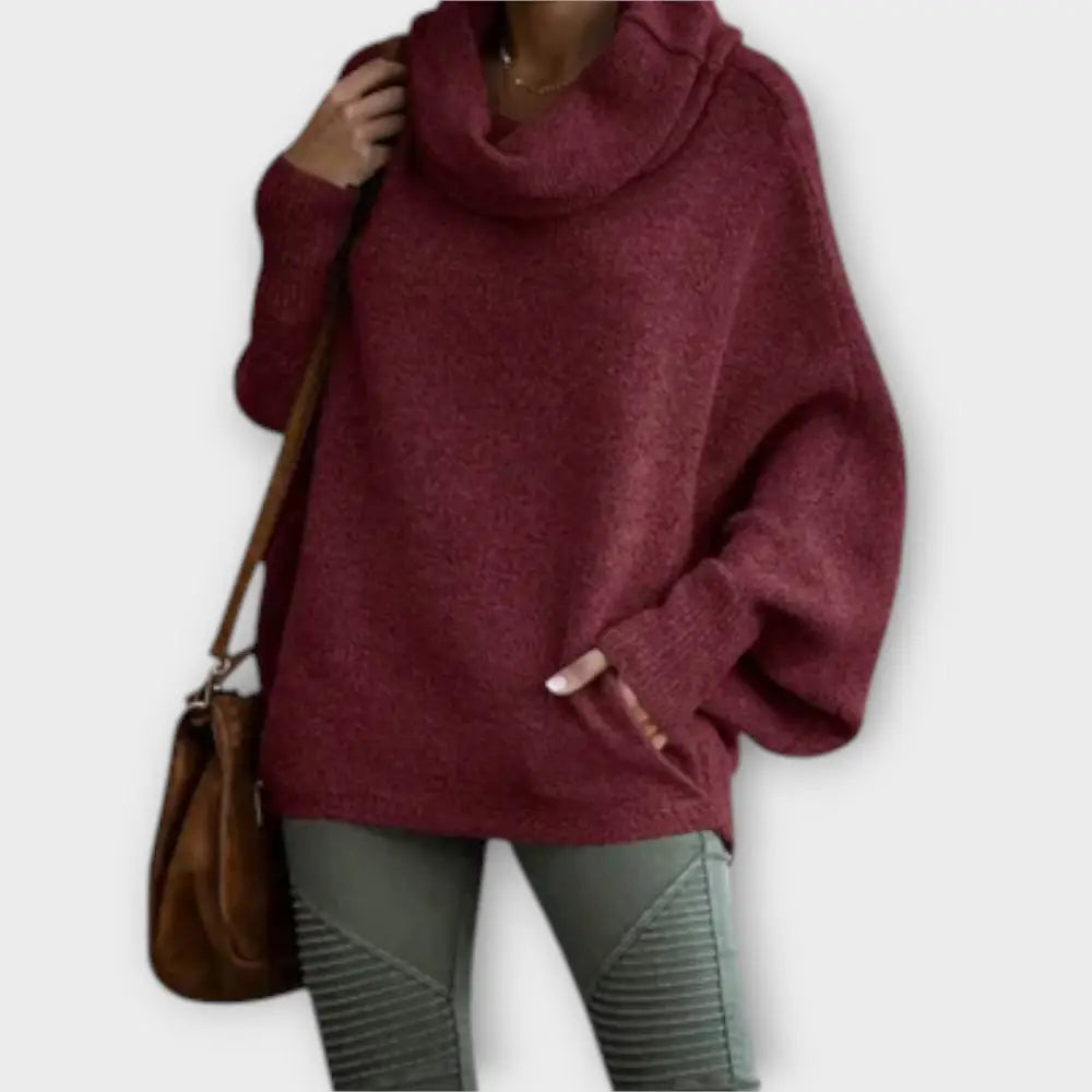 Ulrike – Suéter Calidez y Estilo Atemporal - Burgundy / S - Suéteres & Cardigans