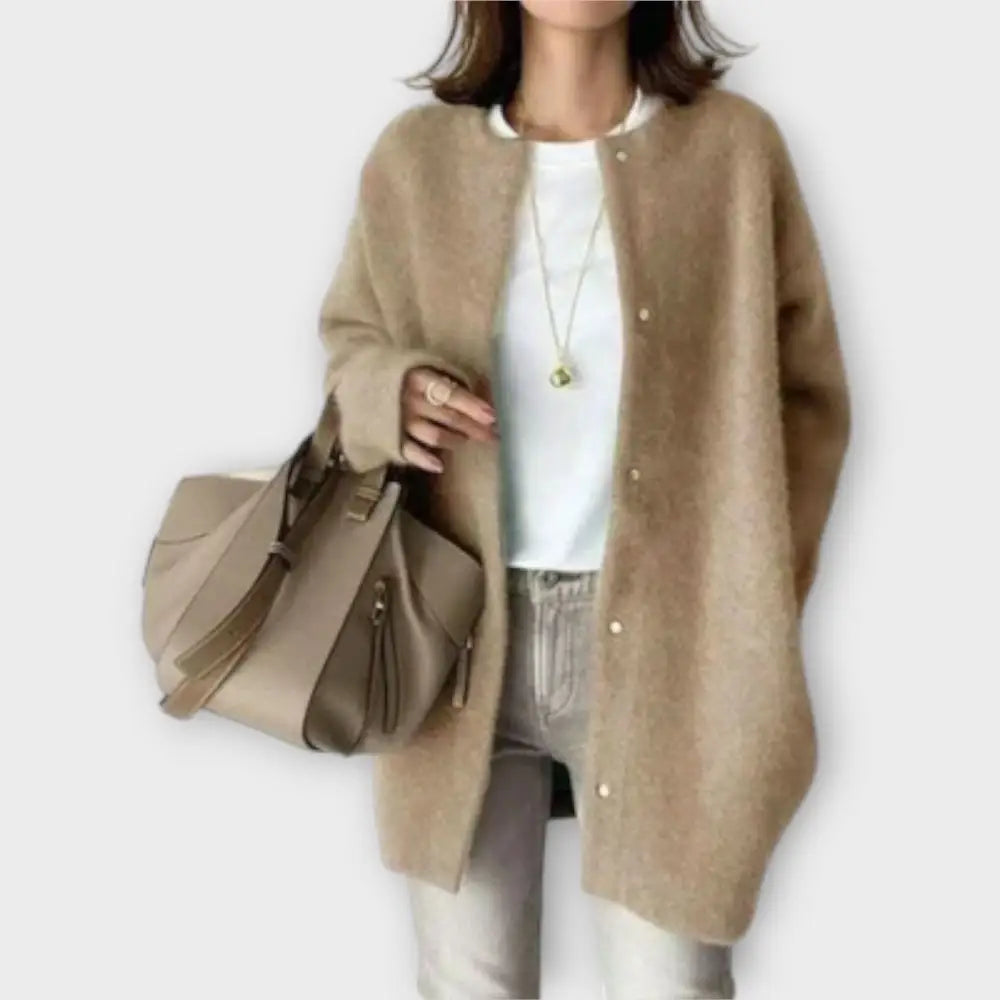Valentina – Cárdigan Chic y Versátil - Beige / S - Suéteres & Cardigans