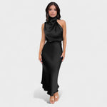 Valentina – Vestido Brillo de Noche Elegante - Negro / S - Vestidos