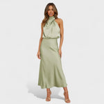 Valentina – Vestido Brillo de Noche Elegante - Verde claro / S - Vestidos
