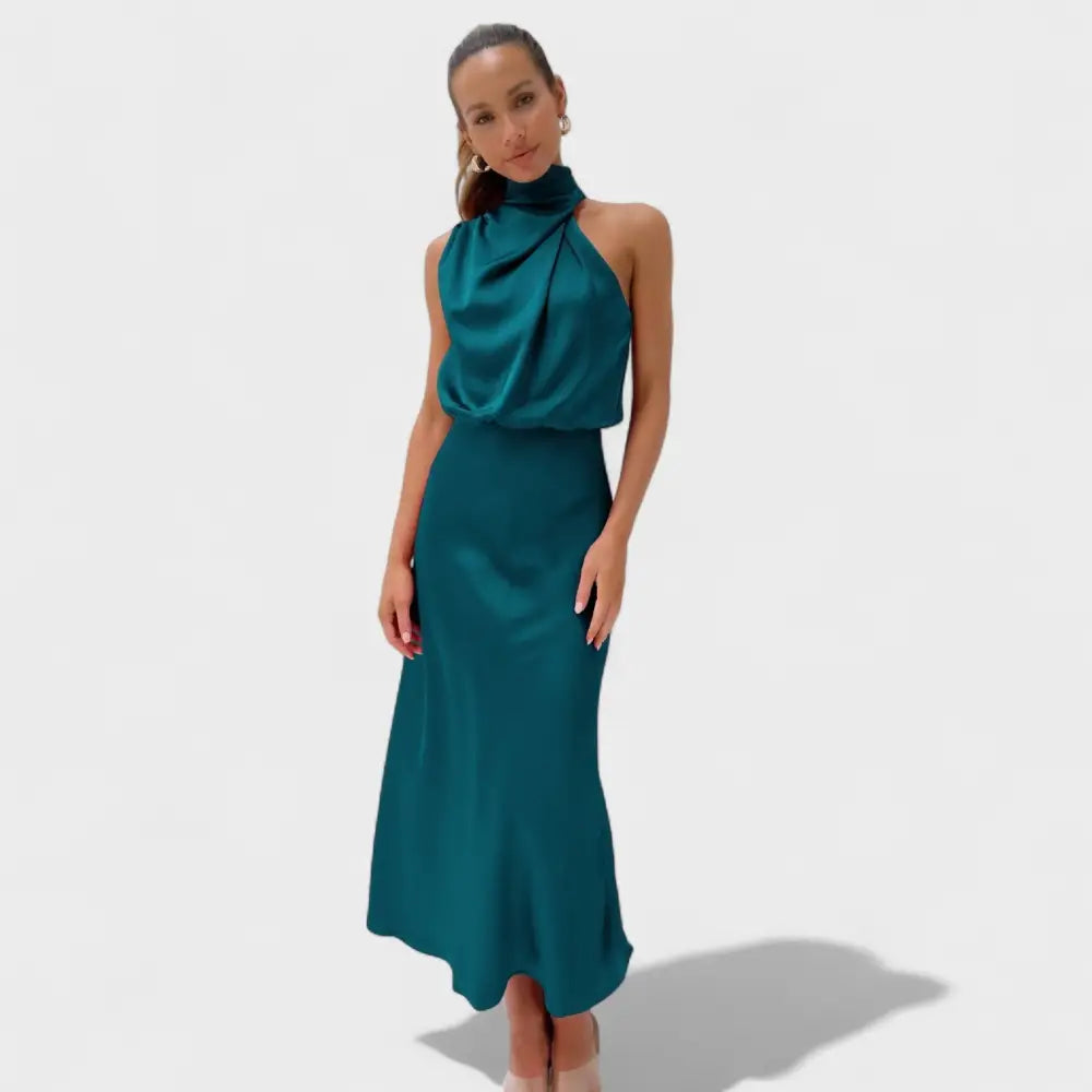 Valentina – Vestido Brillo de Noche Elegante - Verde esmeralda / S - Vestidos