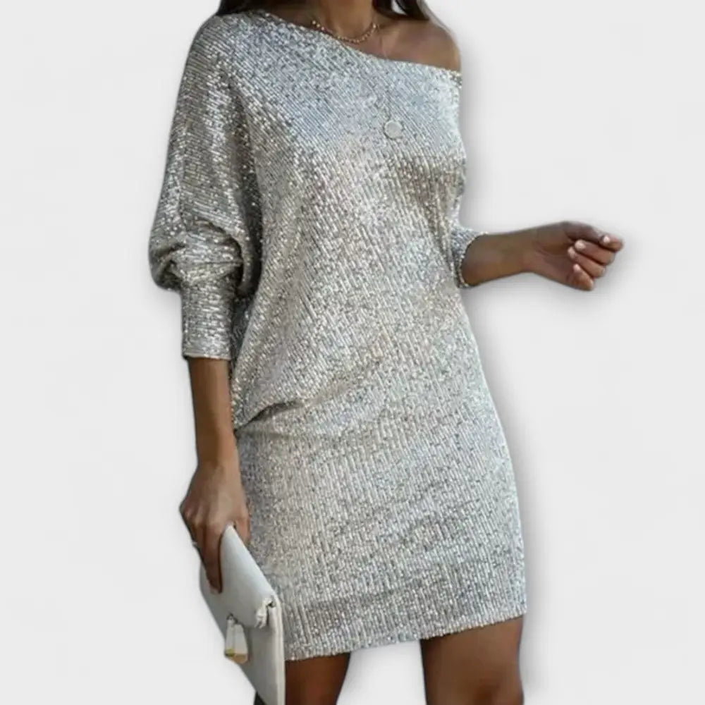 Valentina – Vestido Brillo Deslumbrante - Silber / S - Vestidos