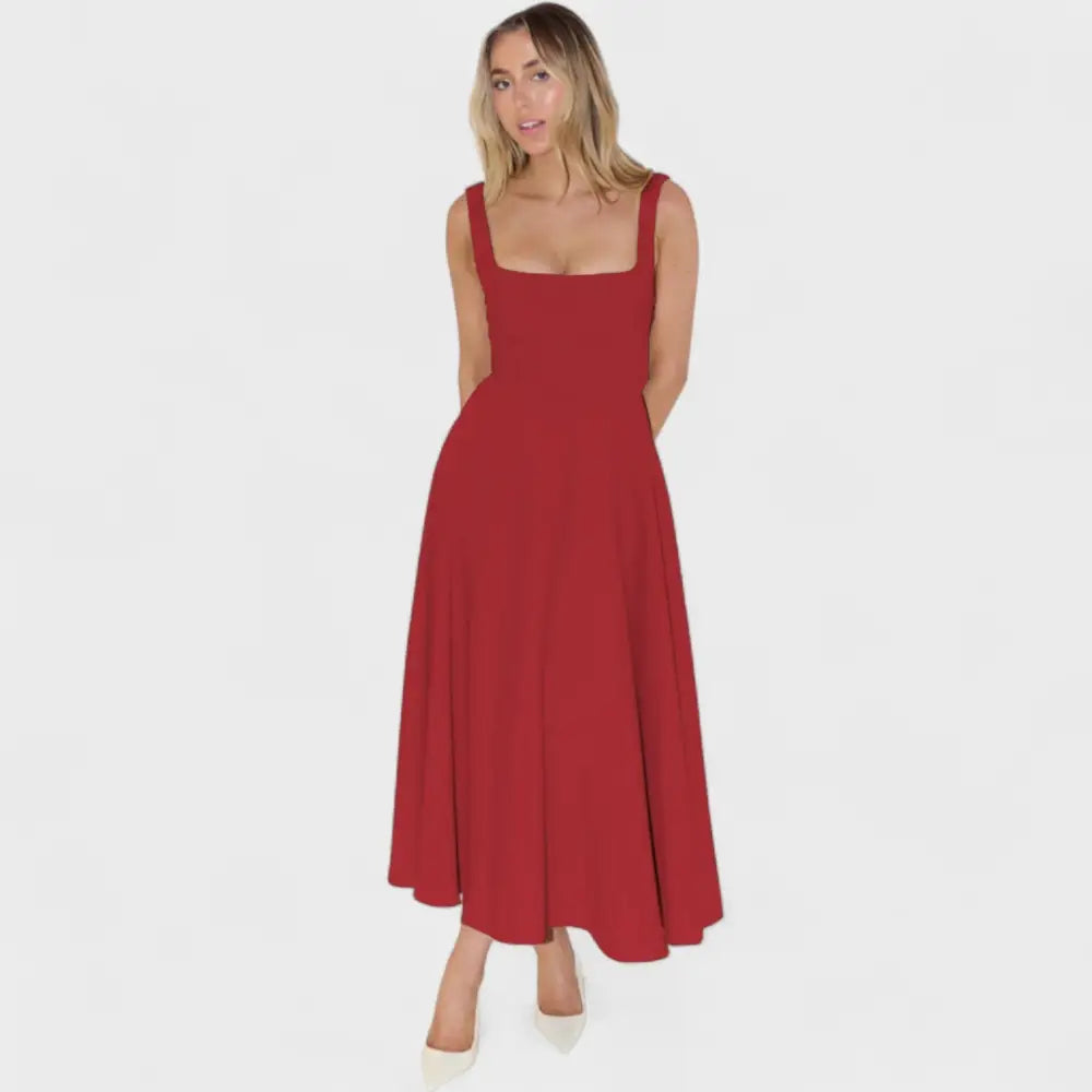 Valentina – Vestido Elegancia Atemporal - Rojo / S - Vestidos