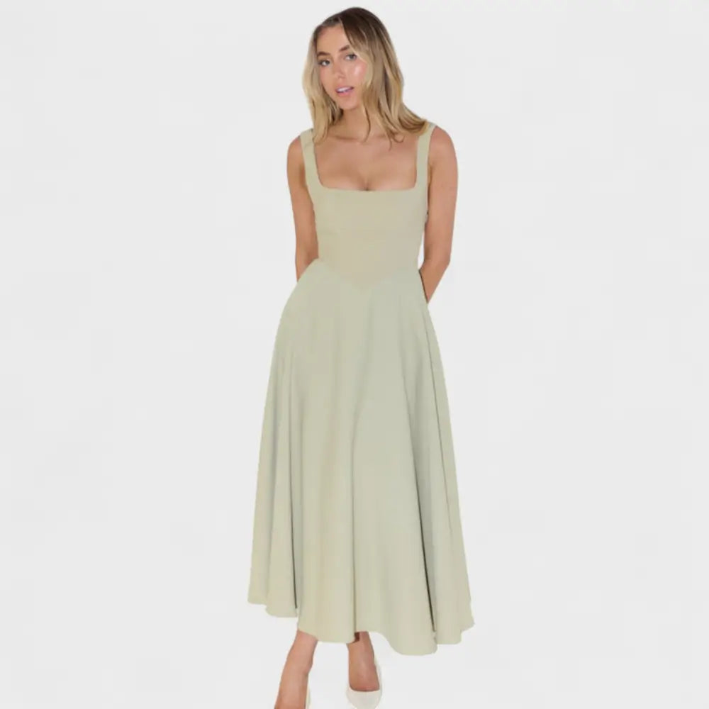 Valentina – Vestido Elegancia Atemporal - Salvia / S - Vestidos