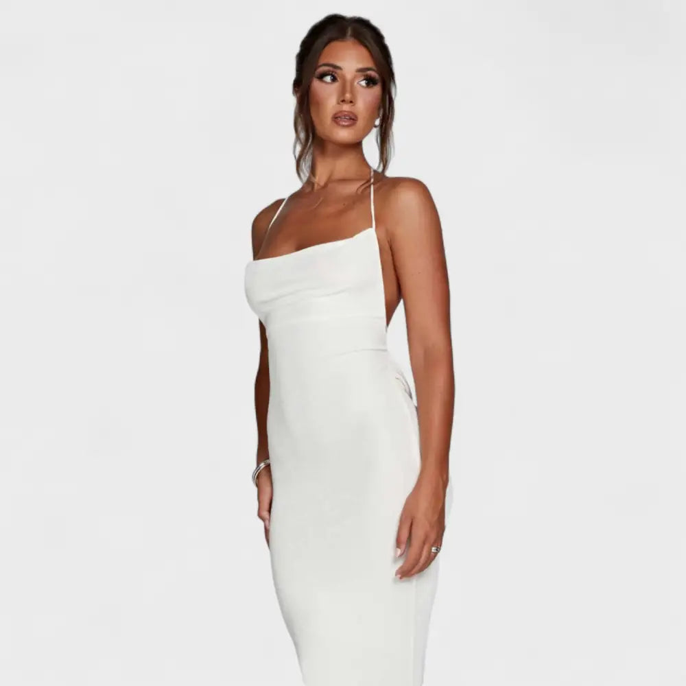 Valentina – Vestido Elegancia sin Esfuerzo - Blanco / XS - Vestidos