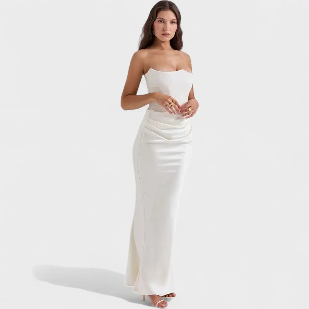 Valentina – Vestido Encanto de Satén - Blanco / XS - Vestidos