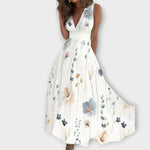 Valentina – Vestido Encanto Floral Atemporal - Grau / S - Vestidos
