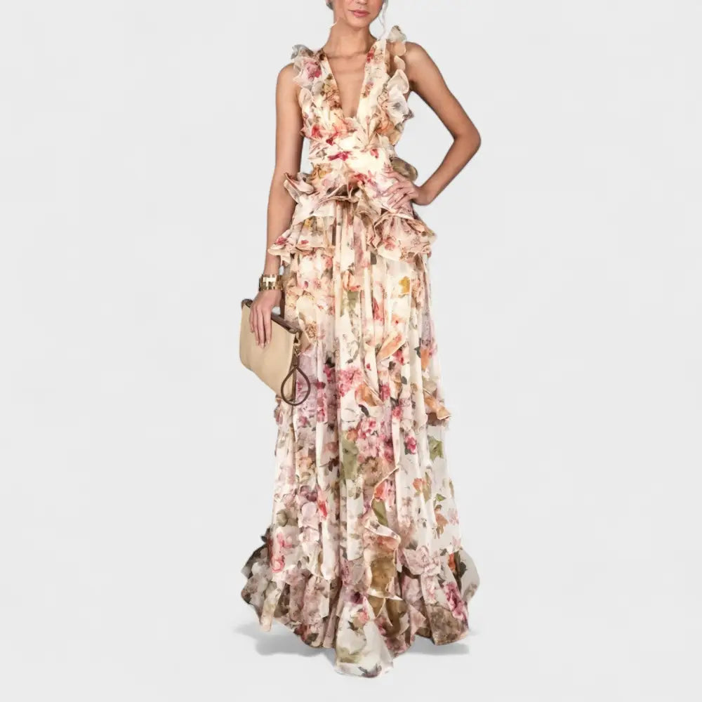 Valentina – Vestido Encanto Floral con Movimiento Elegante - Vestidos