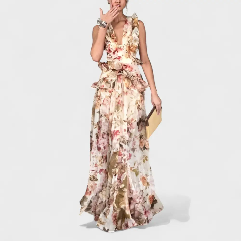 Valentina – Vestido Encanto Floral con Movimiento Elegante - Vestidos