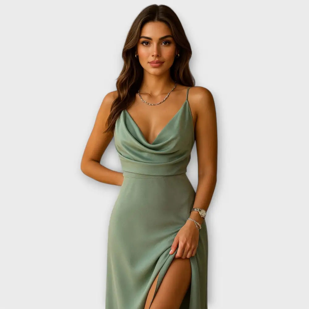 Valentina – Vestido Glamour de Fiesta - Mint / S - Vestidos