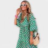 Valentina – Vestido Luz Geométrica Radiante - Vestidos