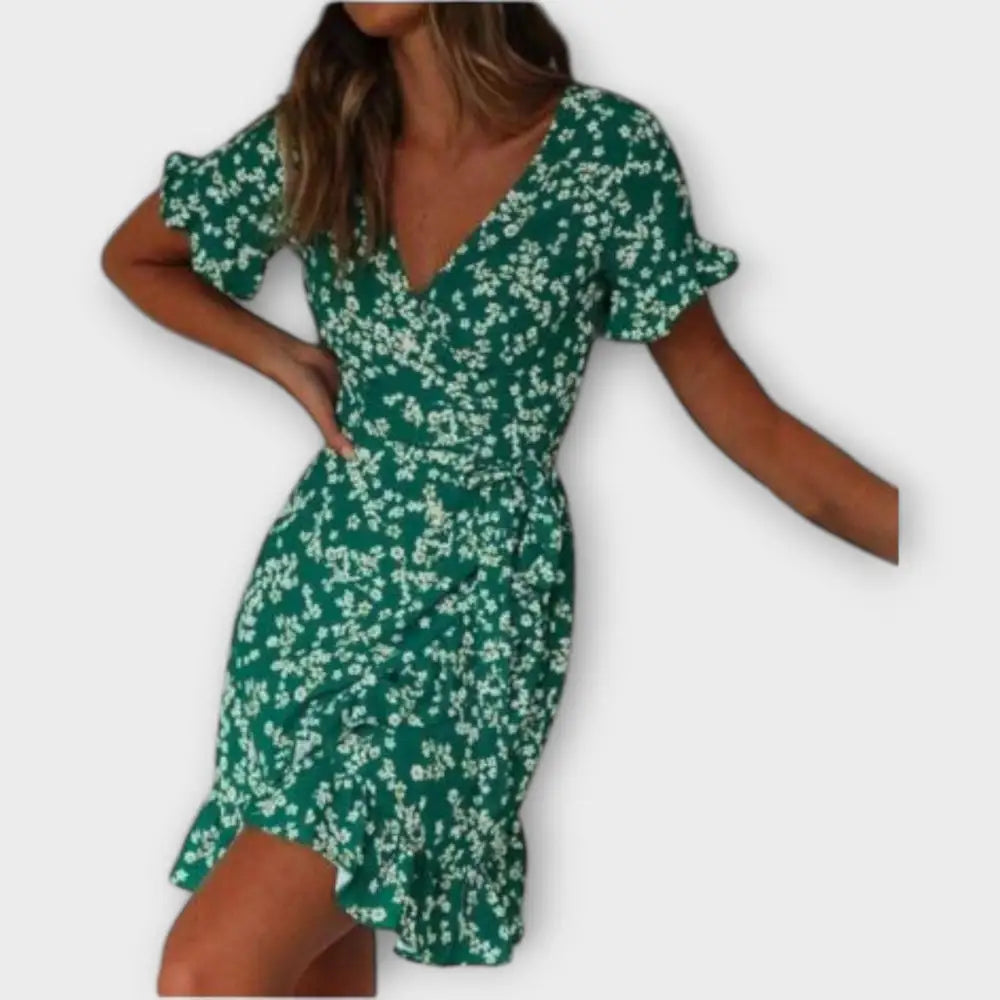 Valentina – Vestido Magia Floral Verde - Vestidos