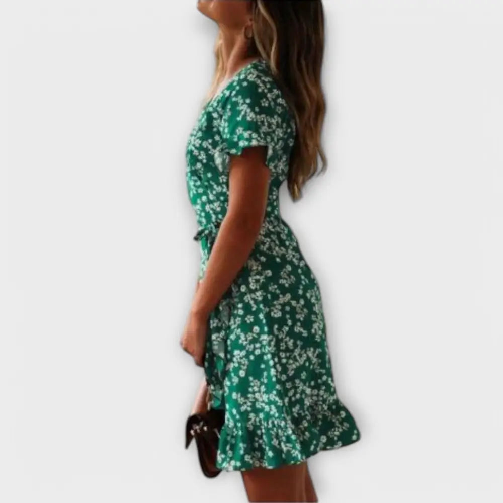 Valentina – Vestido Magia Floral Verde - Vestidos