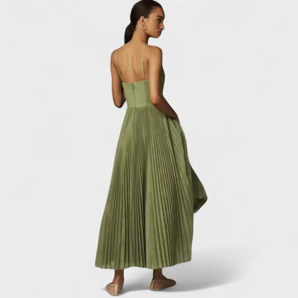 Valentina – Vestido Plisado Con Toque Elegante - Vestidos