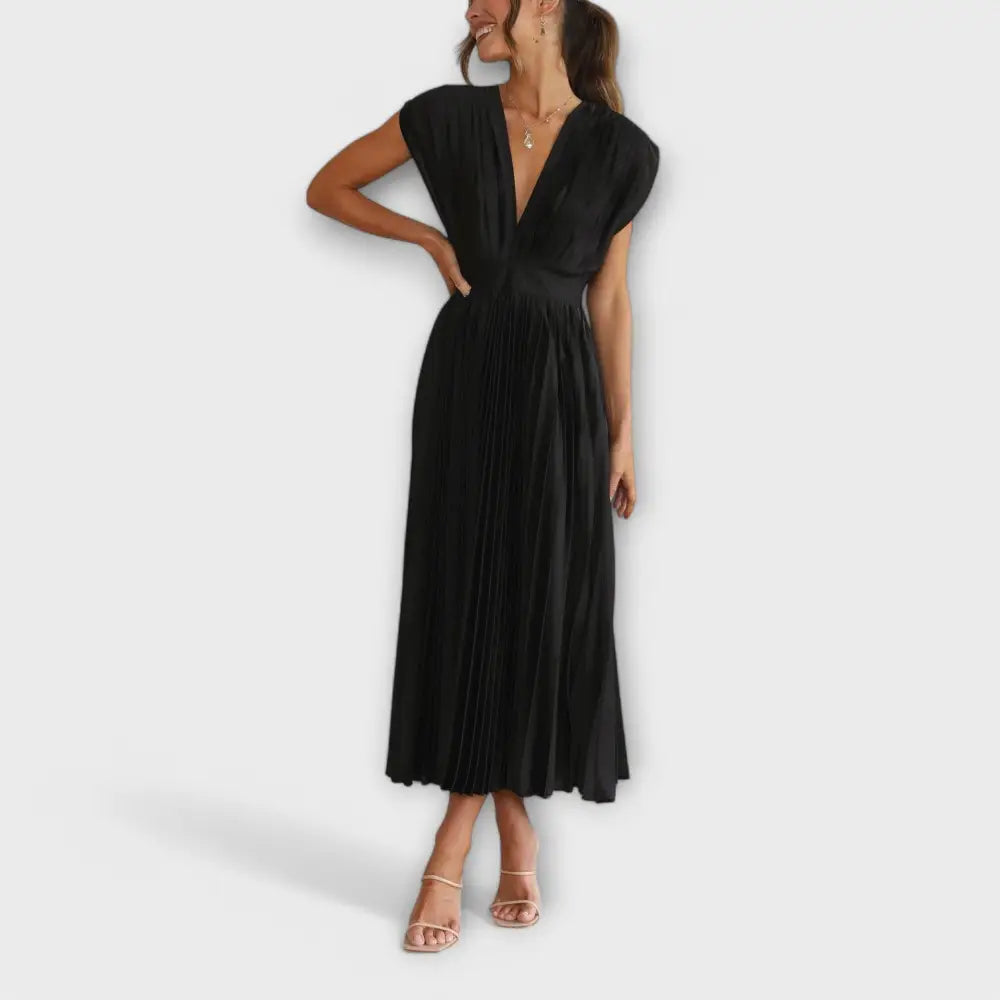 Valentina – Vestido Plisado Encanto Sofisticado - Vestidos