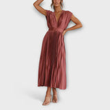 Valentina – Vestido Plisado Encanto Sofisticado - Vestidos