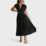 Valentina – Vestido Plisado Encanto Sofisticado - Vestidos