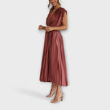 Valentina – Vestido Plisado Encanto Sofisticado - Vestidos