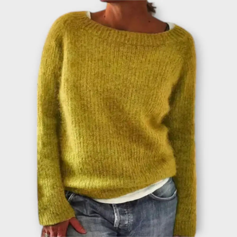 Valeria – Suéter Chic de Verano - Gelb / S - Suéteres & Cardigans