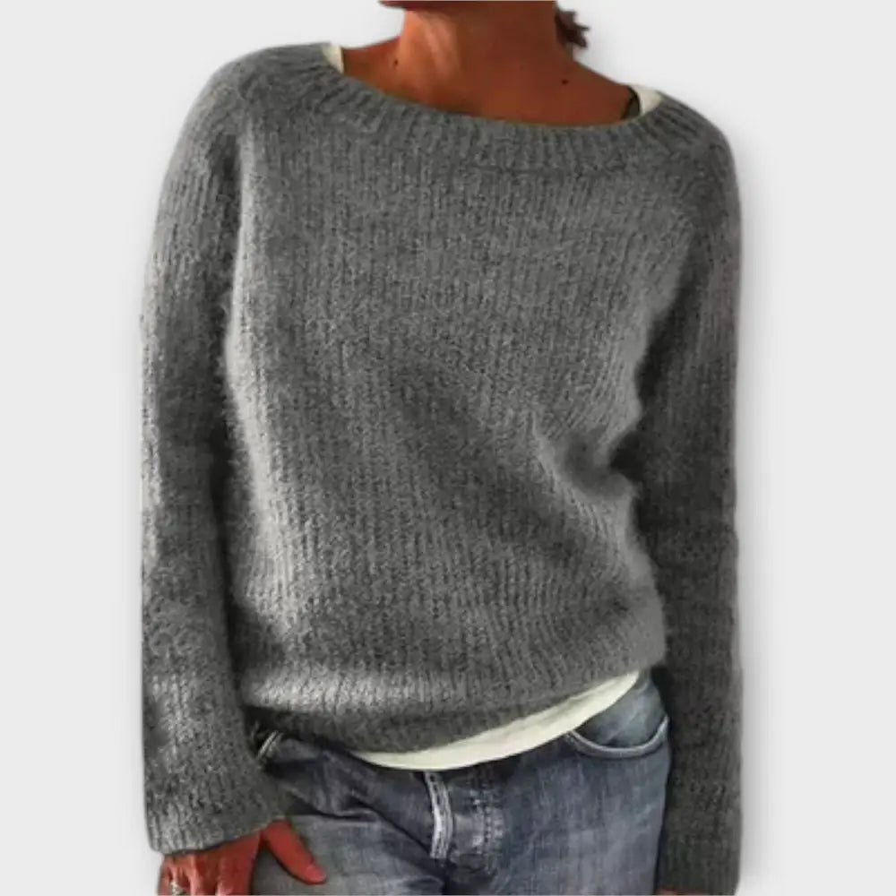 Valeria – Suéter Chic de Verano - Grau / S - Suéteres & Cardigans
