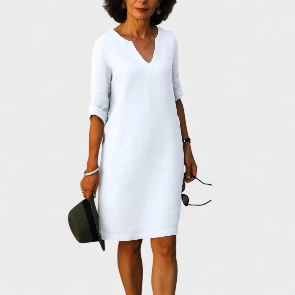 Vestido Alicia – Estilo Fresco para Días Soleados - Blanco / S - Vestidos