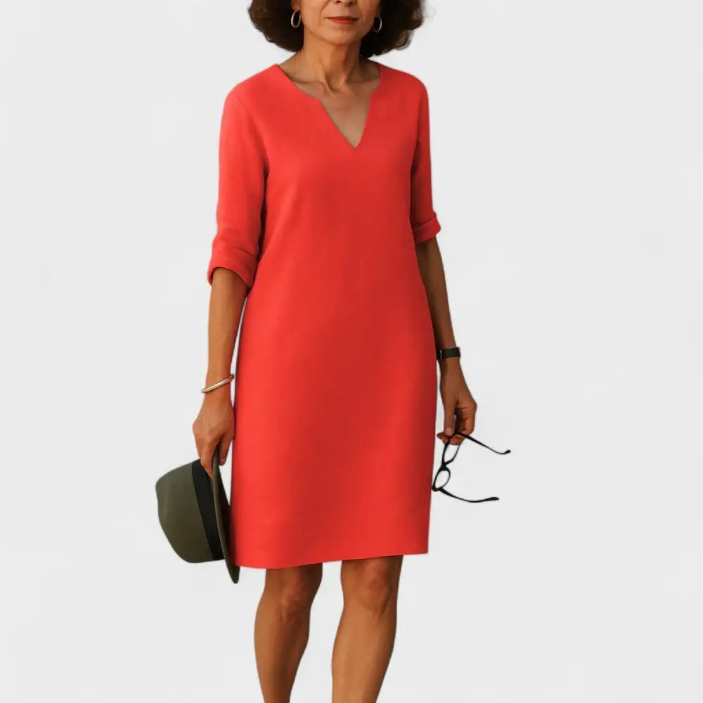 Vestido Alicia – Estilo Fresco para Días Soleados - Rojo / S - Vestidos