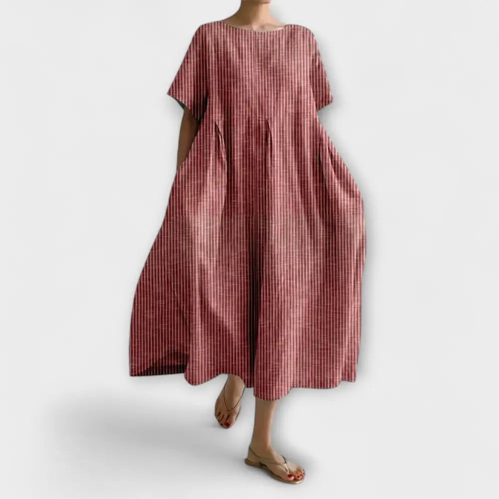 Vestido Eloísa – Estilo Atemporal con Toque Fresco - Rojo / S - Vestidos
