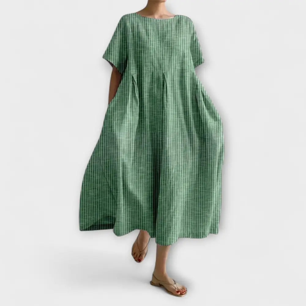 Vestido Eloísa – Estilo Atemporal con Toque Fresco - Verde / S - Vestidos