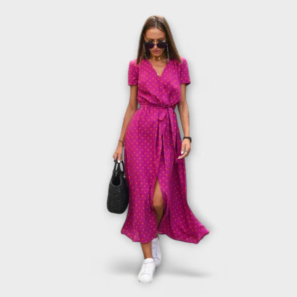 Vestido Lía – Elegancia y Comodidad Todo el Día - Rosa / S - Vestidos