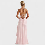 Vestido Maxi Valentina Rosa Suave – Elegancia Con Toque Romántico - Vestidos