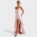 Vestido Maxi Valentina Rosa Suave – Elegancia Con Toque Romántico - Vestidos