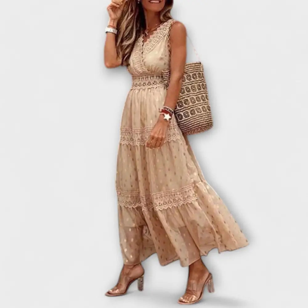Victoria – Vestido Encanto Boho Con Toques Elegantes - Vestidos