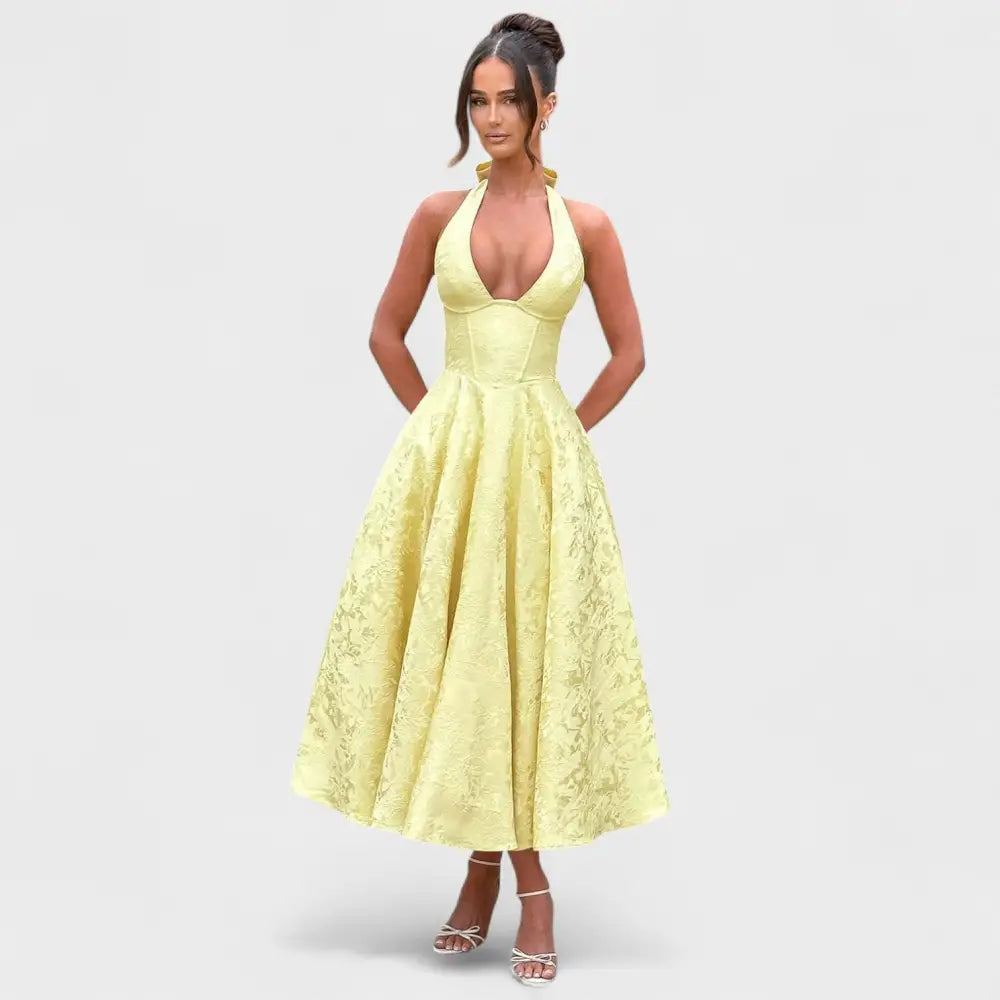 Victoria – Vestido Midi Con Toque Elegante - Vestidos