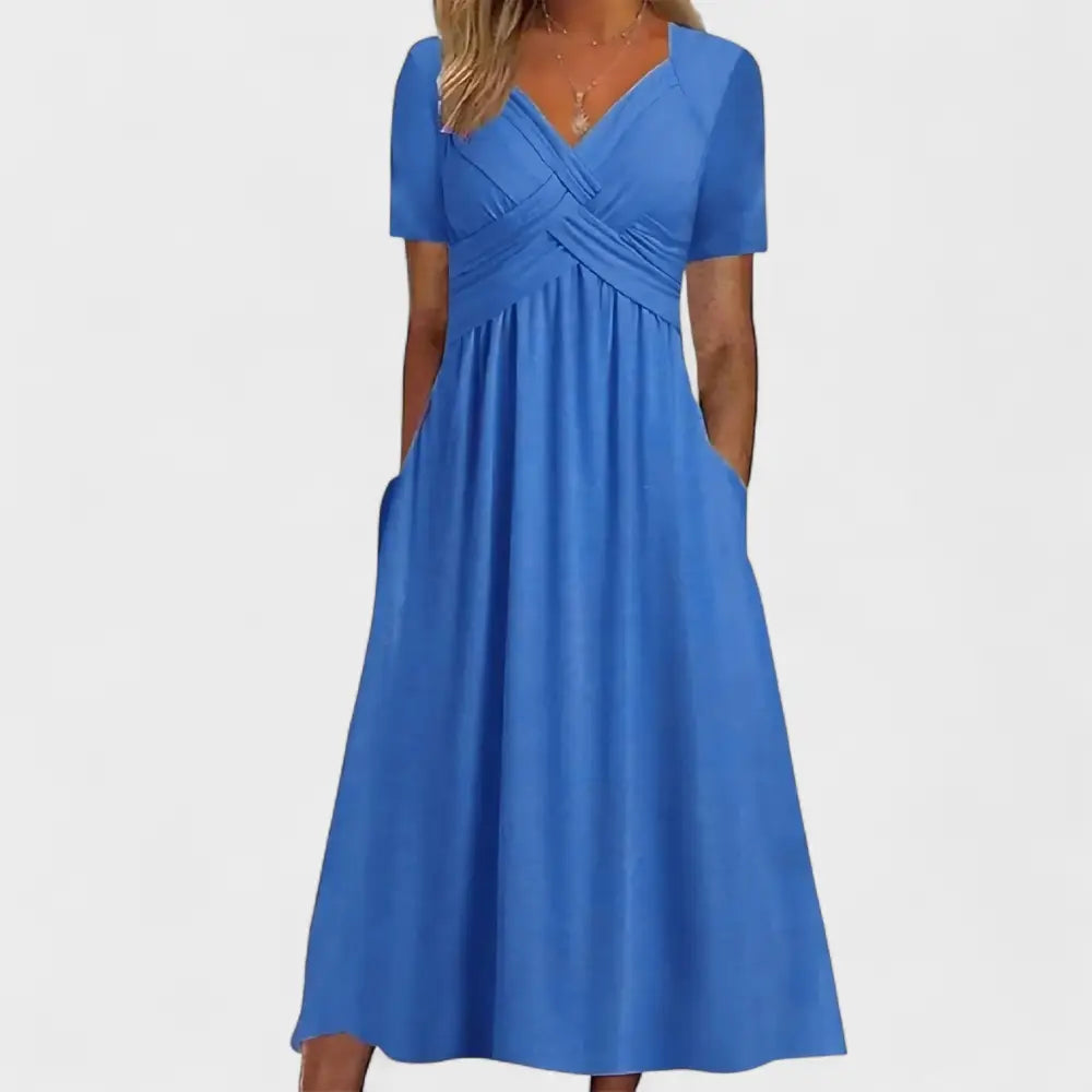 Violeta – Conjunto Frescura Nórdica y Elegancia Sin Esfuerzo - Azul / S - Vestidos