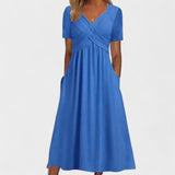 Violeta – Conjunto Frescura Nórdica y Elegancia Sin Esfuerzo - Azul / S - Vestidos