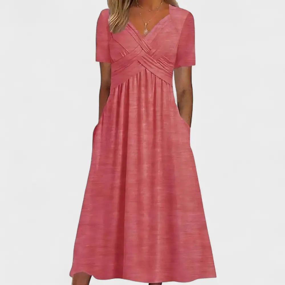 Violeta – Conjunto Frescura Nórdica y Elegancia Sin Esfuerzo - Rosa / S - Vestidos
