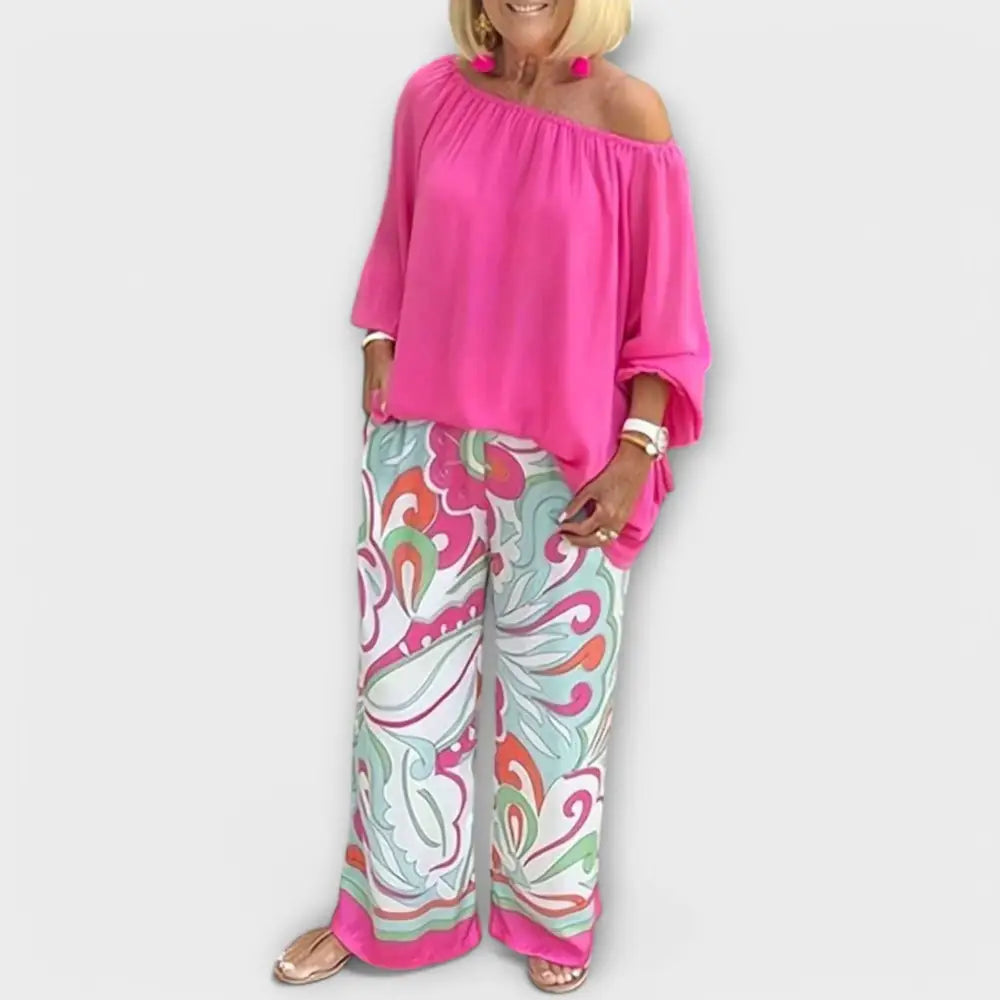 Yesenia – Conjunto de Dos Piezas Elegante para un Look Fresco - Rosa / S - CONJUNTOS